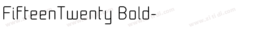 FifteenTwenty Bold字体转换